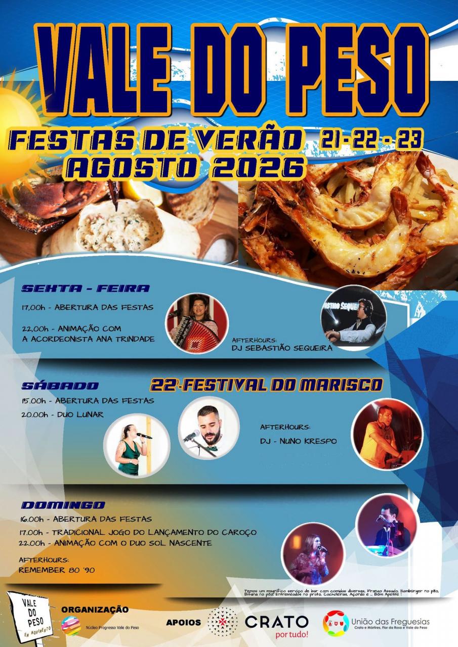 Festas de Ver&atilde;o de Vale do Peso